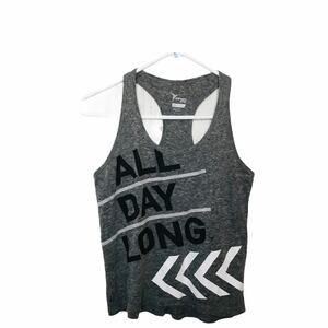 Old Navy Black Graphic Racerback Tank Size XS